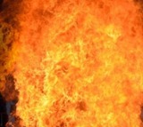 Narrow escape for passengers as RTC bus catches fire in Andhra