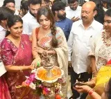 Sreeleela Attends Shopping Mall Opening in Warangal
