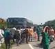 RTC Bus crashes into divider near Hyderabad