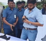 Pawan Kalyan Fires Gun at Nulakapeta Firing Range