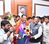Azharuddin takes charge as Telangana Cabinet minister