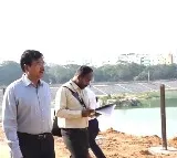 AV Ranganath Inspects Tammidikunta Lake Restoration Progress