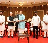 V-P Radhakrishnan begins maiden visit to Telangana