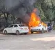 Electric Car Fire at NTR Stadium Hyderabad