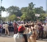 YS Jagan Supporters Create Ruckus at Begumpet Airport