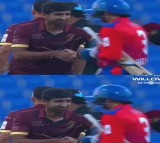 Harbhajan Singh shakes hands with Pakistan bowler in Abu Dhabi T10 league