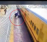 Kachiguda Railway Station Passenger Falls From Moving Train Saved