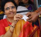 Nara Bhuvaneshwari Travels Free on RTC Bus Showing Aadhaar Card