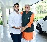 Nara Lokesh Meets RSS Leader Ram Lal