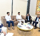 Nara Lokesh Meets GMR Officials on Aviation EduCity in Vizag