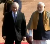 Vladimir Putin receives grand welcome at Rashtrapati Bhavan