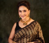 Madhuri Dixit stuns in her Sonepuri silk saree, carries 'quiet grace on every fold'