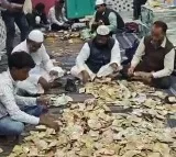 Foreign currencies, including dollar and Saudi riyal, pour into donation boxes for Kabir’s proposed Babri Masjid