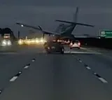 Plane Crash Lands On Moving Car On Florida Highway Shocking Visuals goes Viral