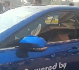 Pralhad Joshi drives hydrogen powered Mirai car to Parliament