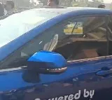 Pralhad Joshi drives hydrogen powered Mirai car to Parliament