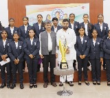Pawan Kalyan Felicitates World Cup Winning India Women Blind Cricket Team