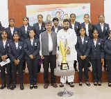 Pawan Kalyan Felicitates World Cup Winning India Women Blind Cricket Team