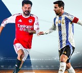Lionel Messi and CM Revanth Reddy Football Match in Hyderabad