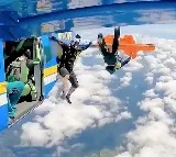 Skydiver Dangling From Plane at 15000 Feet Viral Video