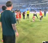 Revanth Reddys Grandson Plays Football with Lionel Messi