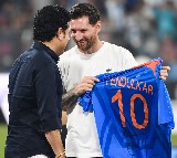 Lionel Messi Meets Sachin Tendulkar at Wankhede Stadium in Mumbai