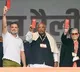 Rahul Gandhi Congress protests vote rigging in Delhi