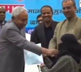 Nitish Kumar Pulls Womans Hijab During Certificate Ceremony
