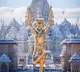 First snowfall cloaks BAPS Akshardham temple in New Jersey