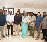 Kalvakuntla Kavitha Felicitates Raju Weds Rambhaai Movie Team