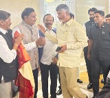 Chandrababu Naidu Arrives in Delhi Celebrates Ram Mohan Naidu Birthday