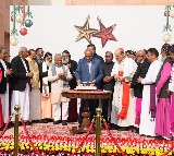 VP Radhakrishnan hosts Christmas luncheon; to begin Telangana, MP visit tomorrow