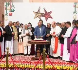 VP Radhakrishnan hosts Christmas luncheon; to begin Telangana, MP visit tomorrow