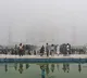 Taj Mahal Shrouded in Fog Disappoints Tourists