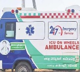 Chandrababu Naidu Convoy Includes YSRCP Colored Ambulance