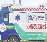 Chandrababu Naidu Convoy Includes YSRCP Colored Ambulance