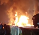 Ten charred to death in sleeper bus-truck collision in Karnataka’s Chitradurga