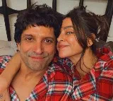 Shibani Akhtar twins with hubby Farhan Akhtar as they celebrate the most beautiful time of the year