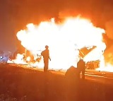 Karnataka Road Accident 13 Burnt Alive in Bus Lorry Collision