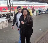 'Chhukchuk gaadi' Bhagyashree enjoys a train ride after a long time