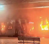 Tata Ernakulam Express Fire Accident Kills One Near Visakhapatnam