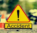 Prakasam district Bolero accident driver burned alive