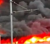 Massive fire guts 200 vehicles in TN's Thrissur railway station parking area