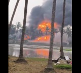 Chandrababu Naidu alerts ministers after major fire at ONGC site in Konaseema