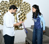 Jyothi Yarraji Honored by Minister Nara Lokesh with Financial Aid