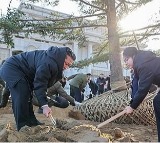 North Korea's Kim inspects construction of memorial for soldiers killed in Ukraine war