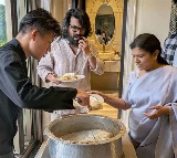 Ram Charan Enjoys Kund Biryani Cooked by Japanese Chef