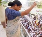 Kalvakuntla Kavitha Receives Massive Support at Her Residence