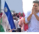 KTR Rally with Jagan Flags Goes Viral