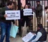 Amit Shah Office Faced TMC MPs Protest Over ED Raids